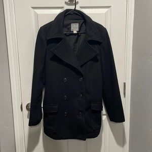 Old Navy black pea coat size large